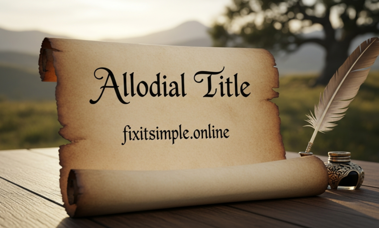 Allodial Title