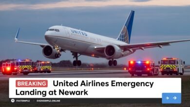United Airlines Emergency Landing Newark