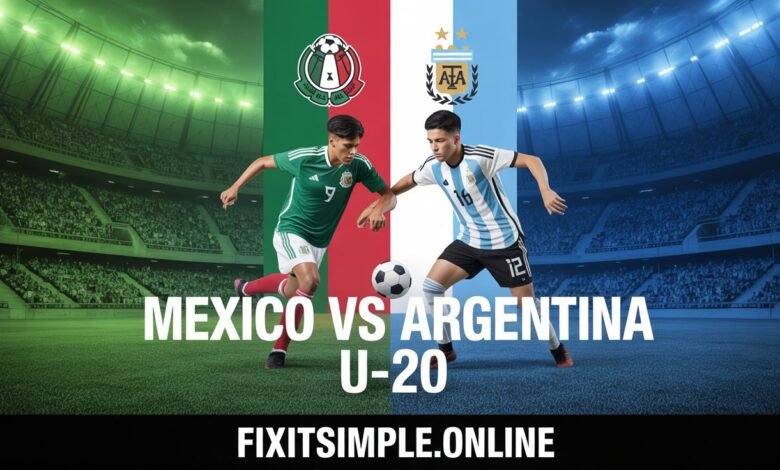 Mexico vs Argentina Sub 20