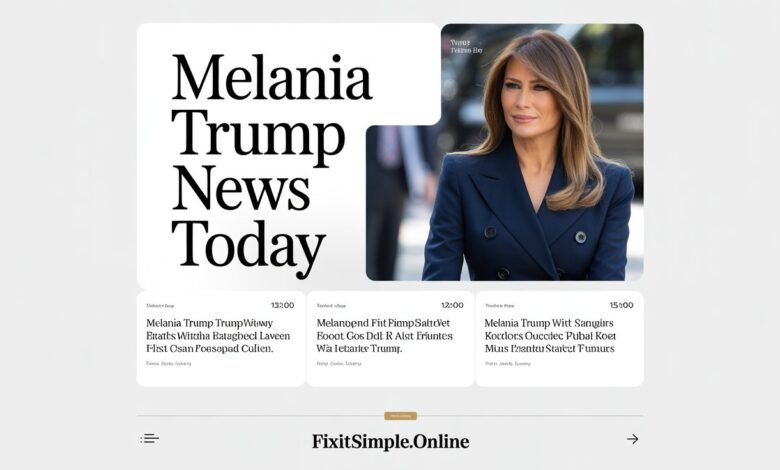 Melania Trump News Today