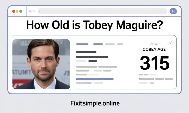 How Old Is Tobey Maguire