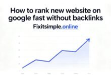 how to rank new website on google fast without backlinks