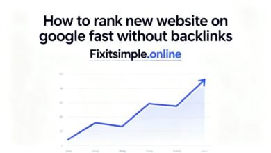 how to rank new website on google fast without backlinks