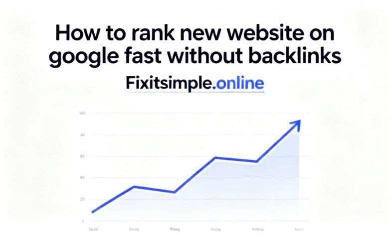 how to rank new website on google fast without backlinks